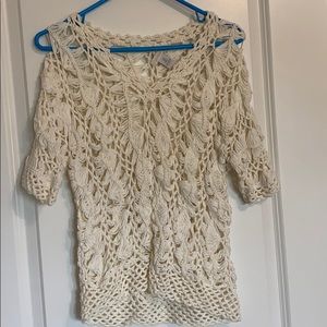 Nude knitted short sleeve